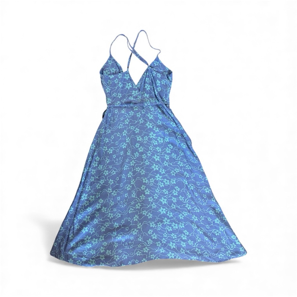LUSANA Wrap Style Floral Dress Size 4 - Picture 2 of 5